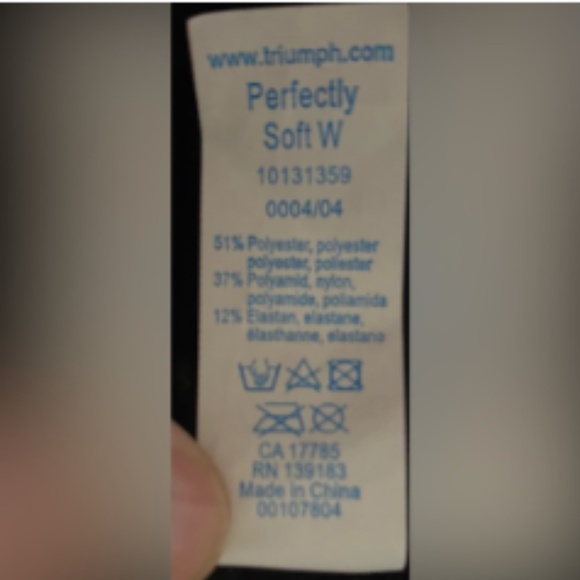 NWT Triumph BLK Unlined Underwire, 34D *P1022 - Picture 8 of 9